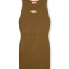 m-caddix Ärmelloses Kleid aus geripptem Strick m-caddix Ärmelloses Kleid aus geripptem Strick