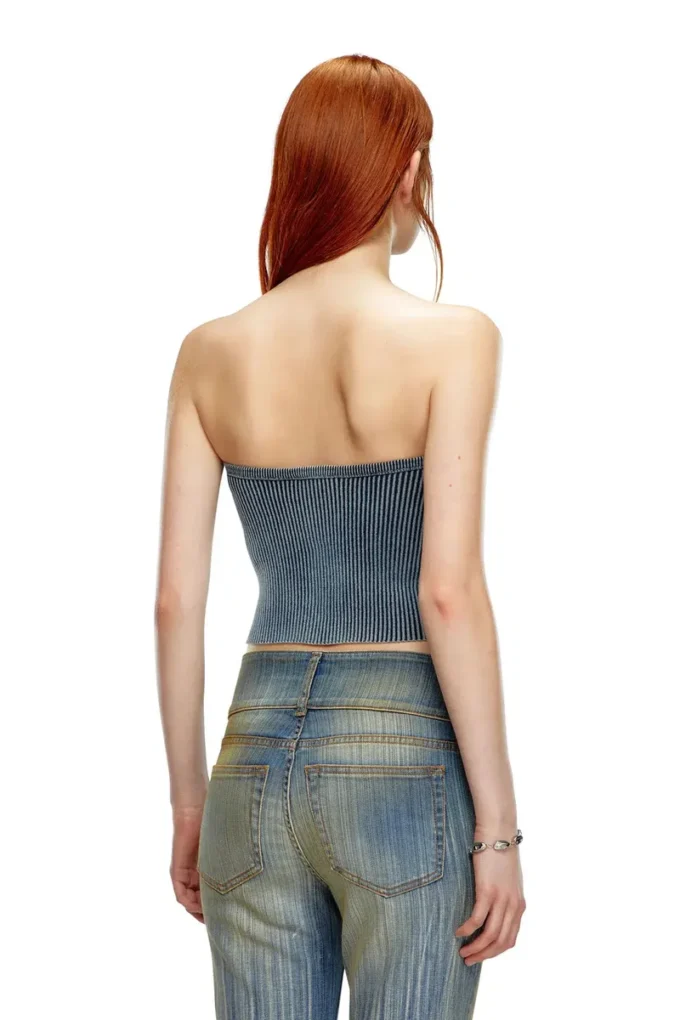 m-clarksvillex-c Tube-Top aus Rippstrick mit ovalem D m-clarksvillex-c Tube-Top aus Rippstrick mit ovalem D