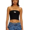m-clarksvillex Tube-Top mit Logo-Plakette