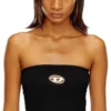 m-clarksvillex Tube-Top mit Logo-Plakette