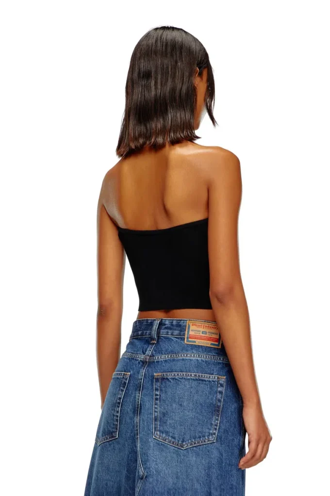 m-clarksvillex Tube-Top mit Logo-Plakette