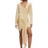m-egaknot Strickkleid mit Bindegürtel an der Hüfte