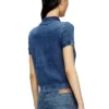 m-fenny Indigo-Hemdjacke mit Phoenix-Logo