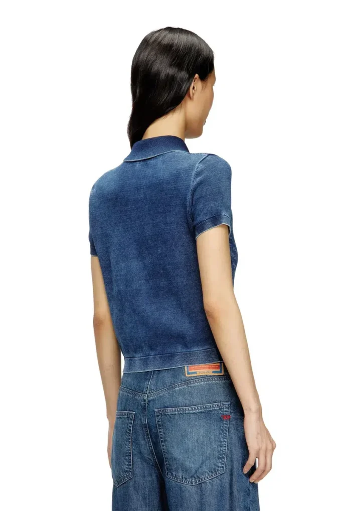 m-fenny Indigo-Hemdjacke mit Phoenix-Logo