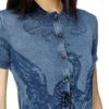 m-fenny Indigo-Hemdjacke mit Phoenix-Logo