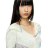 m-fiorina Kurzer Cardigan mit mittelalterlichem Print