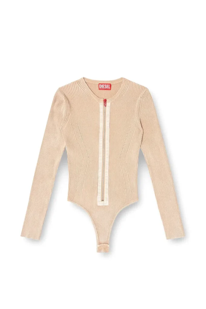 m-gilde Strickjacke mit Reißverschluss aus gerippter Baumwolle m-gilde Strickjacke mit Reißverschluss aus gerippter Baumwolle