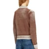 m-loren Strickjacke mit verblasstem Rückseitendruck