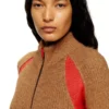 m-louise Strickjacke aus Alpaka-Mischung mit kontrastierenden Einsätzen