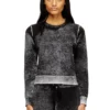 m-lovre Pullover mit verblasstem Rückdruck