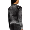 m-lovre Pullover mit verblasstem Rückdruck