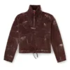 m-marcellette Pullover mit halbem Reißverschluss und Used-Look