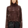 m-marcellette Pullover mit halbem Reißverschluss und Used-Look