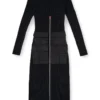 m-melti-ls Geripptes Midikleid mit Cargotaschen