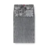 m-meryn Strick-Midirock mit Cargo-Taschen aus Denim