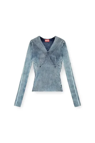 m-milmo Pullover aus Denimgarn mit Glanzeffekt