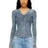 m-milmo Pullover aus Denimgarn mit Glanzeffekt
