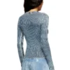 m-milmo Pullover aus Denimgarn mit Glanzeffekt