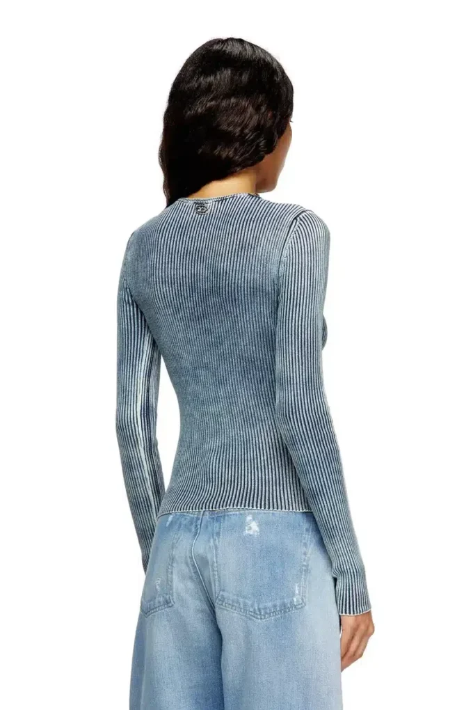 m-milmo Pullover aus Denimgarn mit Glanzeffekt