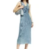 m-milong Midikleid aus Denimgarn mit Glanzeffekt