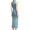 m-milong Midikleid aus Denimgarn mit Glanzeffekt