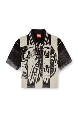 m-oliba-polo Gestreifter Polo-Pullover mit 78-Logo