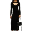 m-oloni Midi-Kleid aus Wolle mit Einlage m-oloni Midi-Kleid aus Wolle mit Einlage