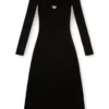 m-oloni Midi-Kleid aus Wolle mit Einlage m-oloni Midi-Kleid aus Wolle mit Einlage