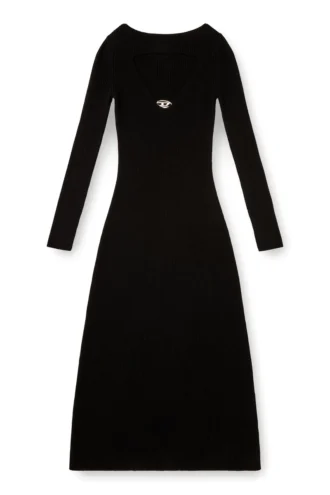 m-oloni Midi-Kleid aus Wolle mit Einlage
