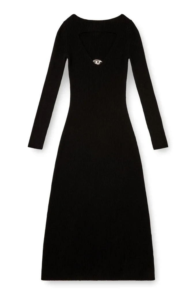 m-oloni Midi-Kleid aus Wolle mit Einlage m-oloni Midi-Kleid aus Wolle mit Einlage