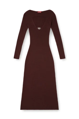 m-oloni Midi-Kleid aus Wolle mit Einlage
