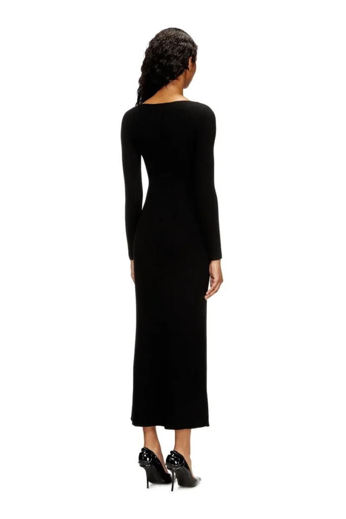 m-oloni Midi-Kleid aus Wolle mit Einlage m-oloni Midi-Kleid aus Wolle mit Einlage