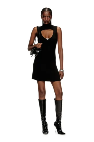 m-oloni-short Minikleid aus Wolle mit Einsatz