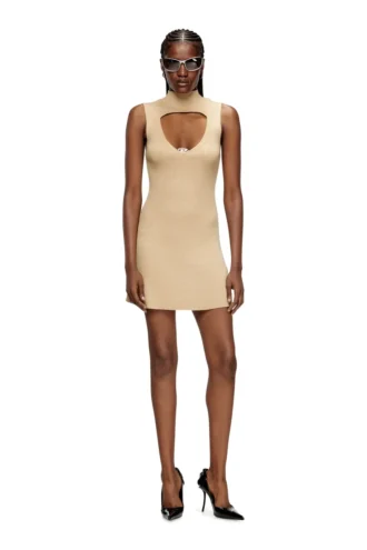 m-oloni-short Minikleid aus Wolle mit Einsatz