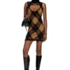 m-romko-dress Wollkleid mit Argyle-Muster m-romko-dress Wollkleid mit Argyle-Muster