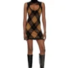 m-romko-dress Wollkleid mit Argyle-Muster m-romko-dress Wollkleid mit Argyle-Muster