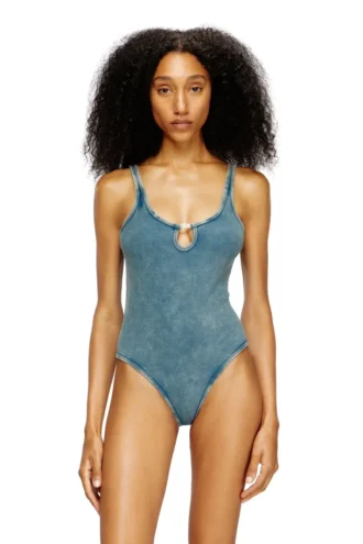 maura-dnm Body aus marmorwaschene Stretch-Baumwolle