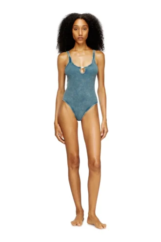 maura-dnm Body aus marmorwaschene Stretch-Baumwolle
