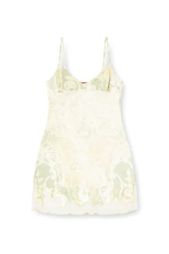 Mini-Kleid aus Nylon mit Heraldic-Print und d-Inlay