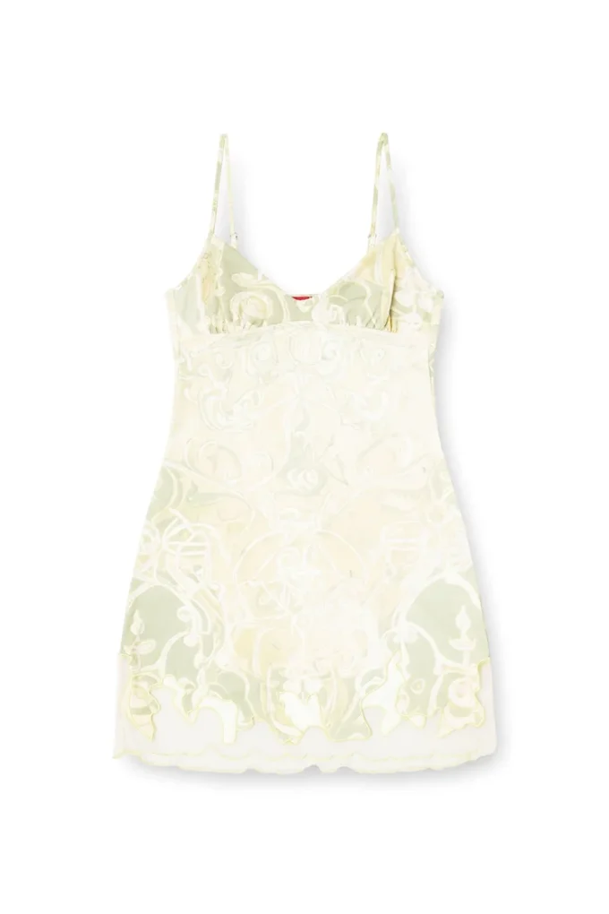 Mini-Kleid aus Nylon mit Heraldic-Print und d-Inlay