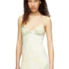 Mini-Kleid aus Nylon mit Heraldic-Print und d-Inlay