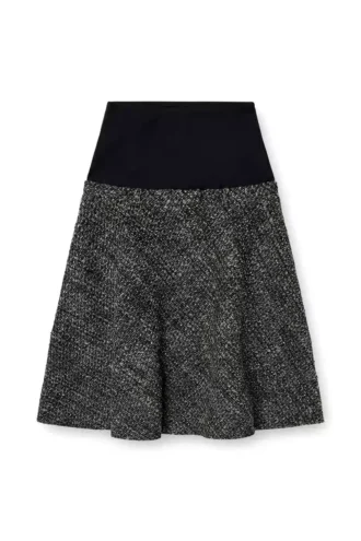 o-grace Bouclé-Rock mit Stretch-Bund