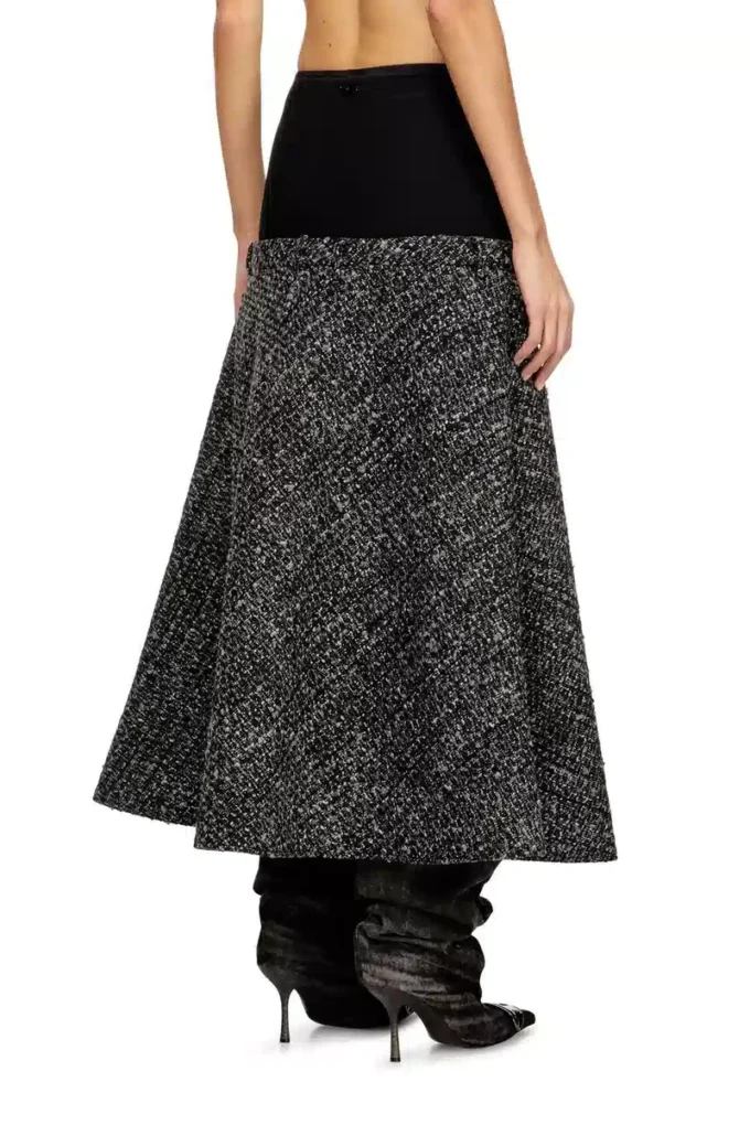 o-grace Bouclé-Rock mit Stretch-Bund