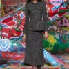 o-grace Bouclé-Rock mit Stretch-Bund