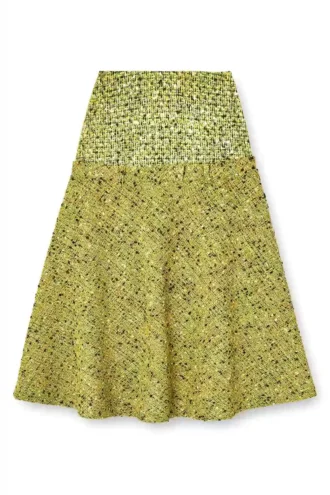 o-grace-mix Bouclé-Rock mit Lycra-Bund