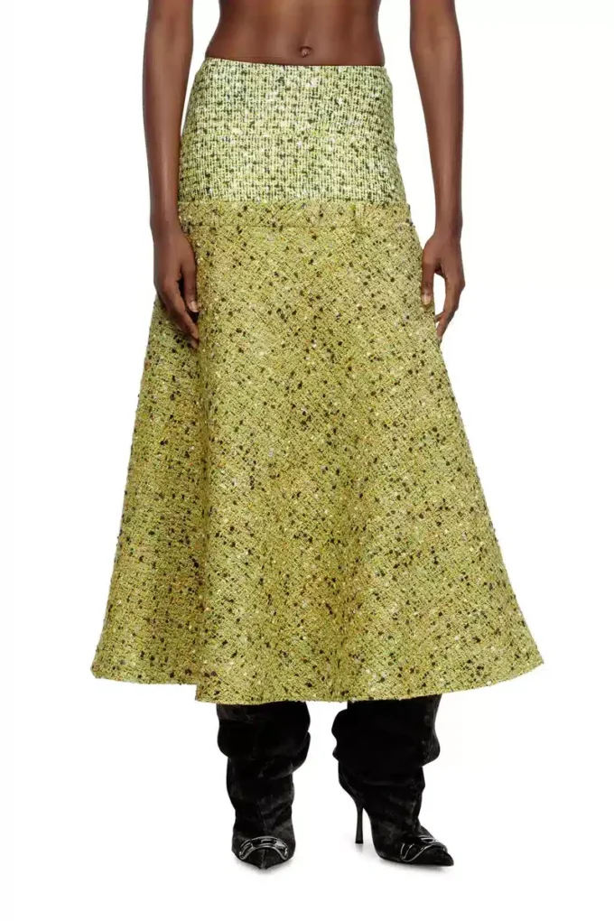 o-grace-mix Bouclé-Rock mit Lycra-Bund