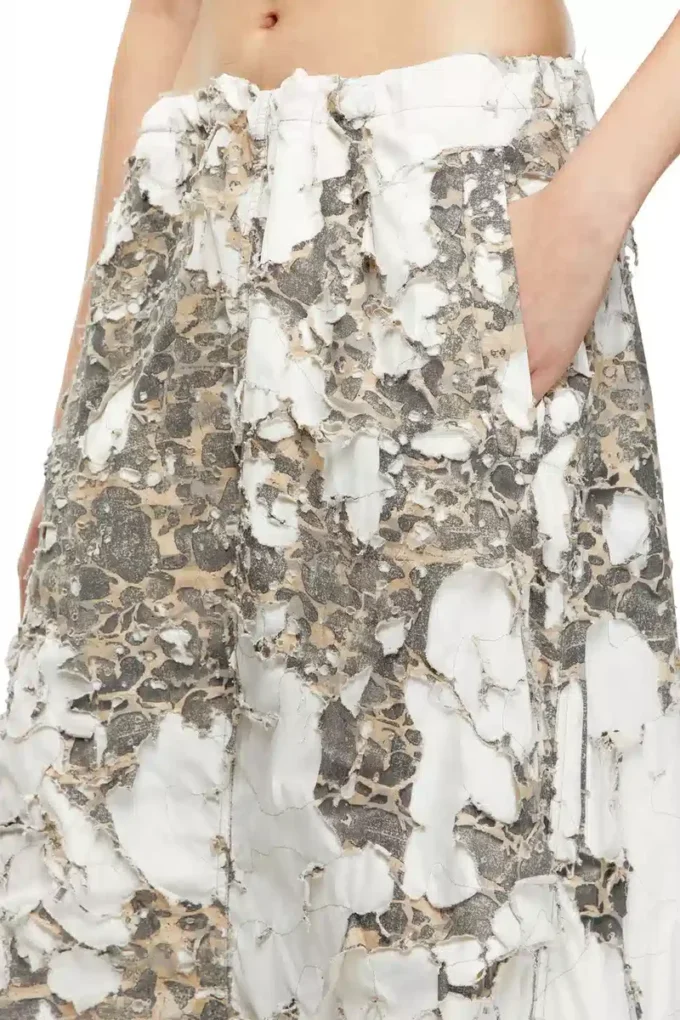 o-hockys Langer Rock mit Destroyed-Camo-Layer