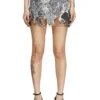 o-lane Nylon-Minirock mit Heraldic-Print