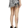 o-lane Nylon-Minirock mit Heraldic-Print