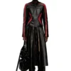 o-saka Midirock mit Plissee und Used-Look